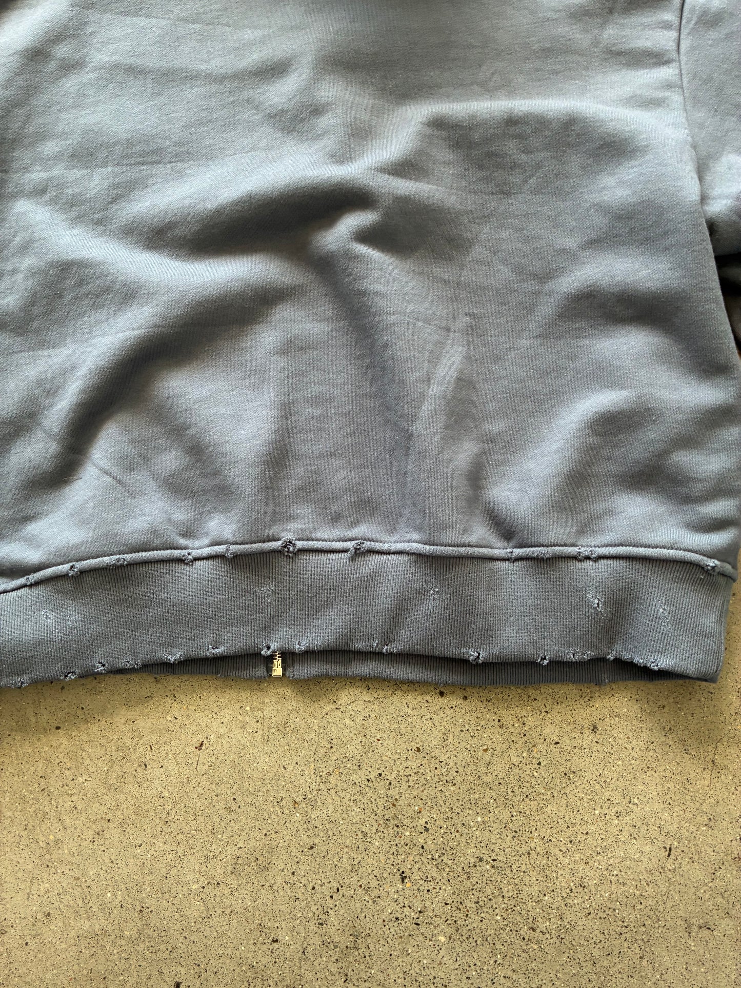 XIX HDC CROPPED & DISTRESSED HOODIE SZ XL