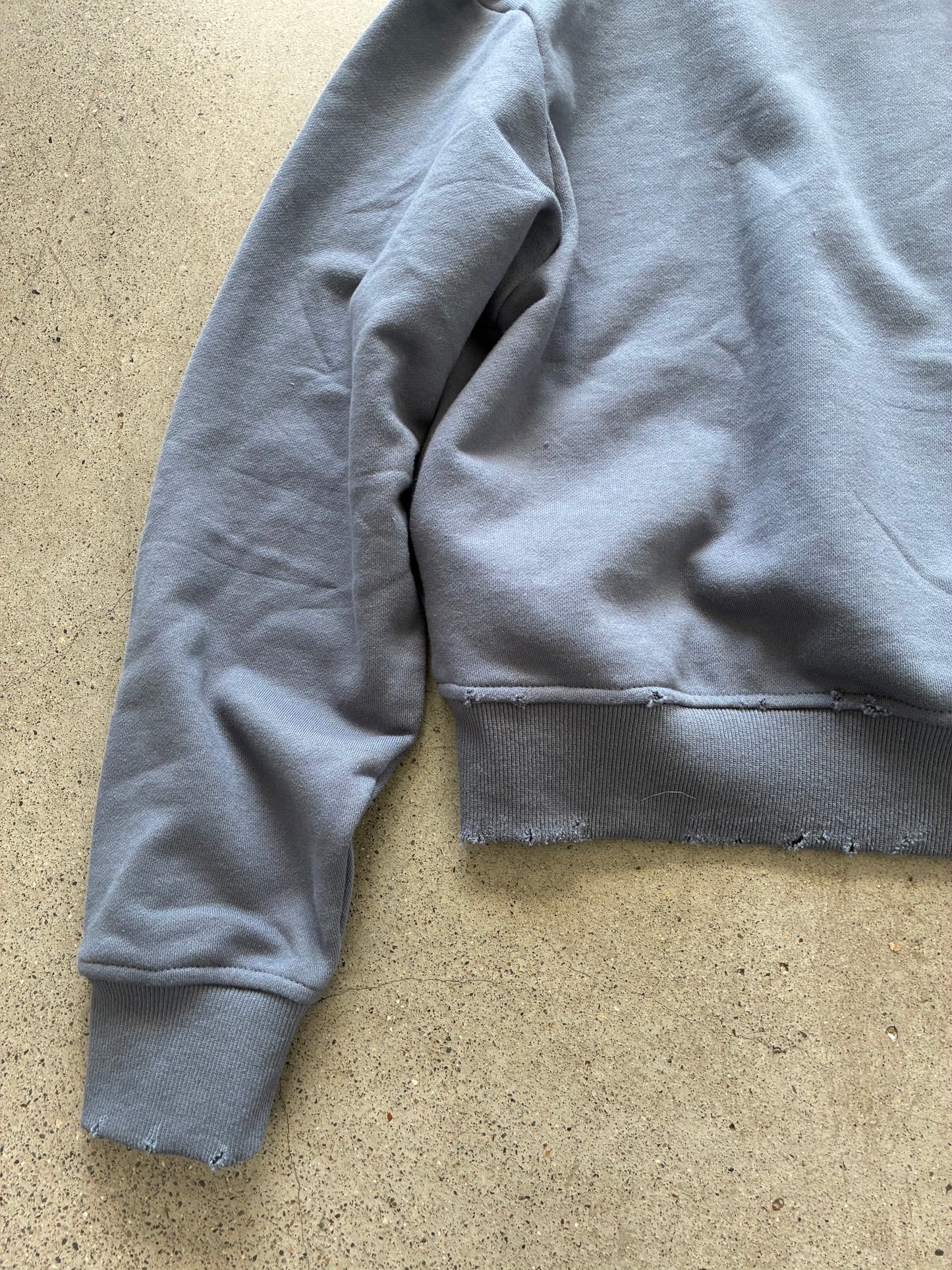 XIX HDC CROPPED & DISTRESSED HOODIE SZ S