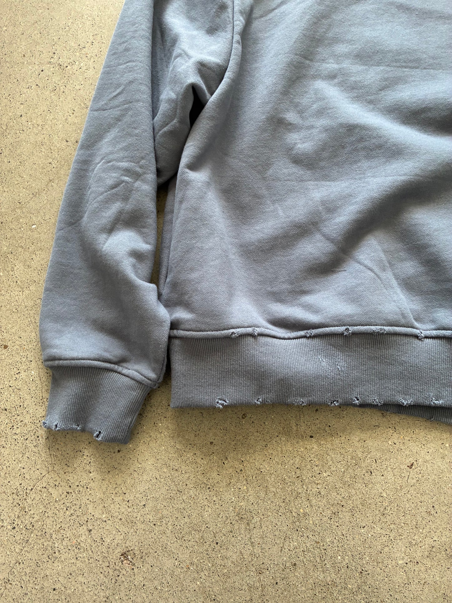 XIX HDC CROPPED & DISTRESSED HOODIE SZ XL