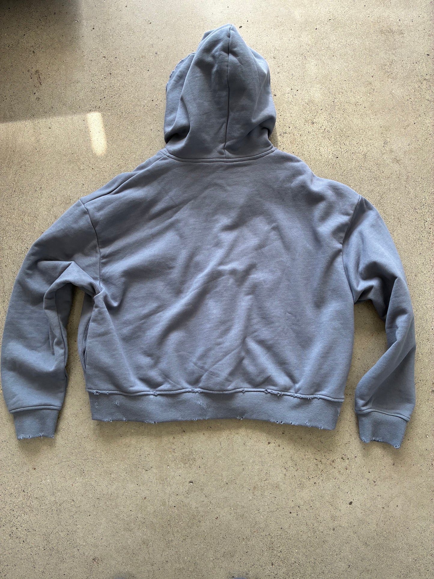XIX HDC CROPPED & DISTRESSED HOODIE SZ L