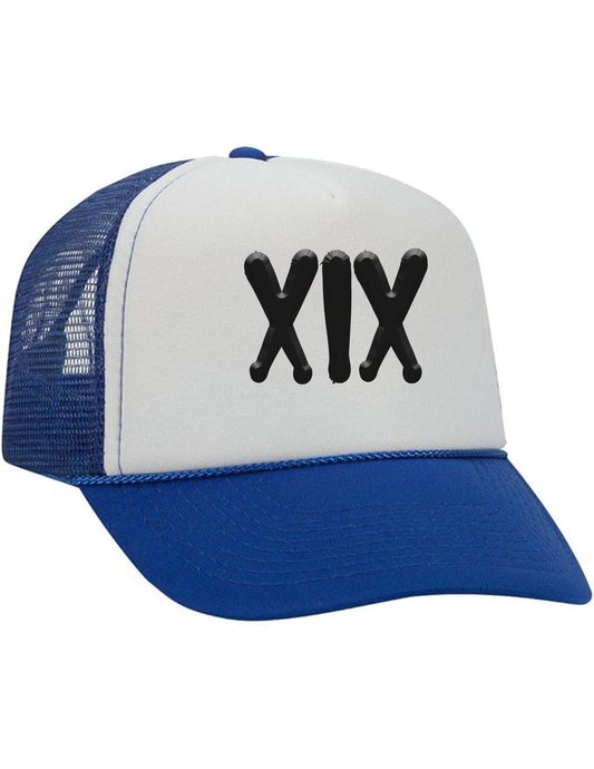 XIX TRUCKER HAT IN BLUE